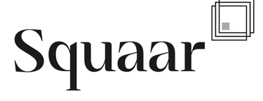 a square logo with a square frame and a square frame