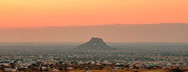Beautiful sunset over greater Dodoma