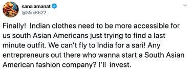 Mindy Kaling tweet reacting to launch; investor/creator excitement.