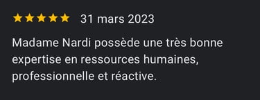 Avis 5 étoiles sur mélanie nardi