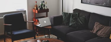 Bright living room with modern inventory