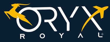 Royal Oryx long Logo Sign Navy Regus