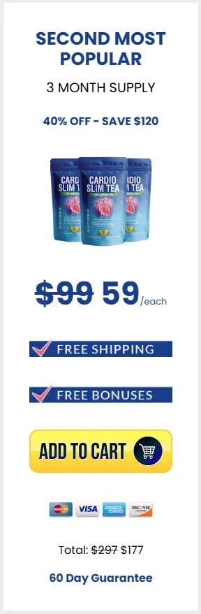 Cardio Slim Tea 3 Months Package