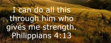 I can do all things through Christ. 