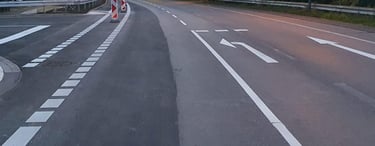Fahrbahn markierung eiid markierung