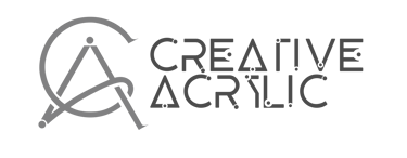 Creative Acrylic Logo laid our horizontally