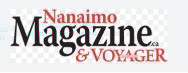 a magazine cover logo Nanaimo Magazine