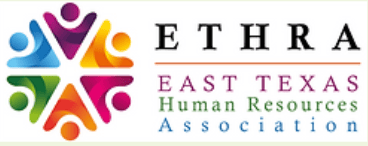 ETHRA East Texas Human Resources Association logo featuring a colorful circular icon of people.