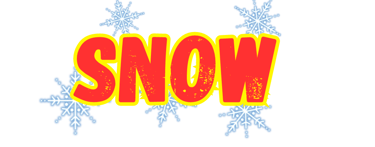snow party and faux snow logo