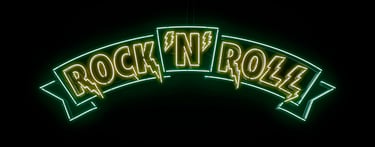 Rock'N'Roll banner neon sign