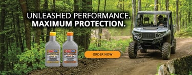 Amsoil synthetic oil for maximum protection ATV UTV