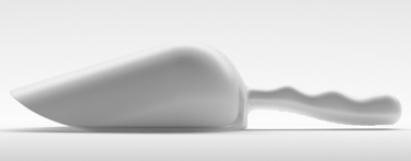 Professional white HACCP scoop for flour and grains. Food-grade certified.