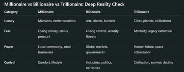 Millionaire vs Billionaire vs Trillionaire: Deep Reality Check