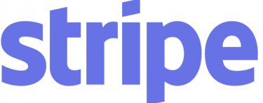 Official purple Stripe logo for online payment processing services on a black background.