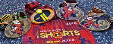 2018 runDisney Virtual Summer Series Medals