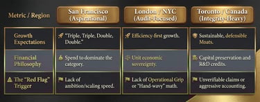 Regional Calibration (SF vs. London vs. Toronto)