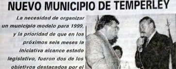 Municipio de Temperley, avalado por la provincia y Lomas de de Zamora