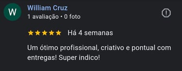 depoimento 5 estrelas