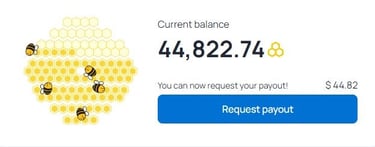 Busy bees on honeygain