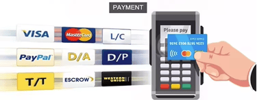a person holding a credit card and a credit card