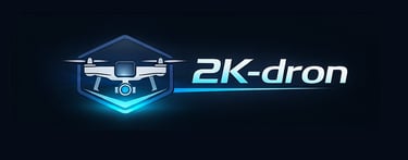Logo marki 2k dron - usługi dronowe