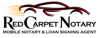 red carpet notary logo as vegas nv