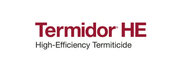 Termidor HE High-Efficiency Termiticide logo for professional termite control and treatment solutions.