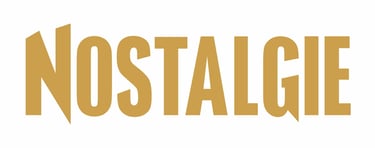 a logo for a restaurant called nostalge