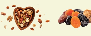 Nos paniers incluent une barquette de fruits coupés ou de fruits secs ou bien de tomates