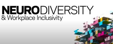 "Neurodiversity & Workplace Inclusivity" and a multi-colored building
