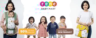 a woman holding a baby's sling bag