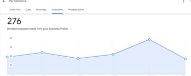 Mauritius small business results — direction requests from website