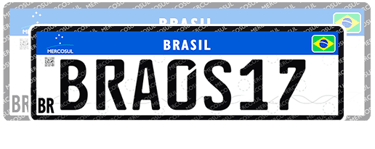 Placa Mini  34cm x 11cm