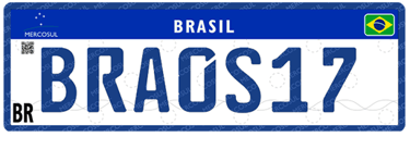 Placa Oficial - Veículo Oficial e Representação