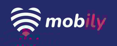 Mobily Logomark with brand name to the right