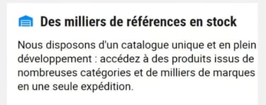 Vente en gros B2B