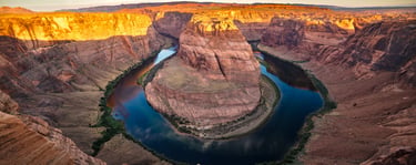 SUNRISE OVER HORSESHOE PANO
