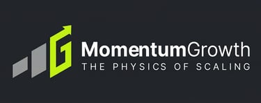 Momentum Growth logo The best digital marketing Agency and the slogan The Physics of Scaling .