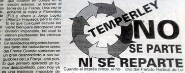 Temperley no se parte ni se reparte