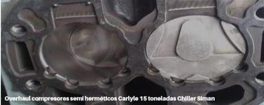 Compresores semi herméticos Carlylr 15 toneladas Chiller Siman