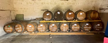 Les chais de la cidrerie de la Gentilhommière