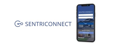 an image of the sentriconnect logo used for access to properties for sale