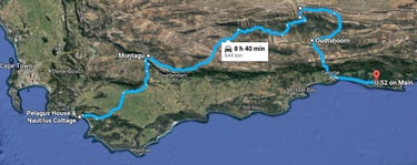 Hermanus to Knysna via Route 62 and Swartberg Pass