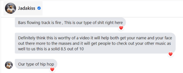 Hip-hop legend Jadakiss giving feedback on Saint Josh's new track