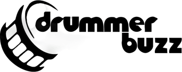 a logo for Drummerbuzz and a drum