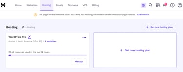 Hosting website