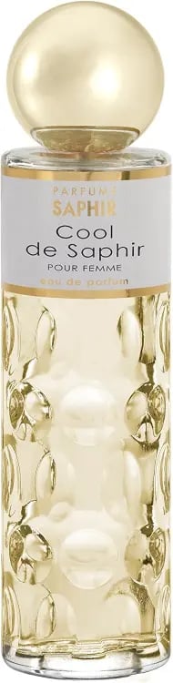 PARFUMS SAPHIR Cool - Eau de Parfum con Vaporizador para Mujer, Fresh, 200 Mililitros