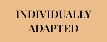 Do you want to develop healthy habits that are   INDIVIDUALLY ADAPTED  to your needs?