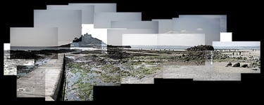 A joiner photo of St Michael's Mount in Cornwall