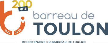 logo barreau de Toulon fêtant le bicentenaire en 2022